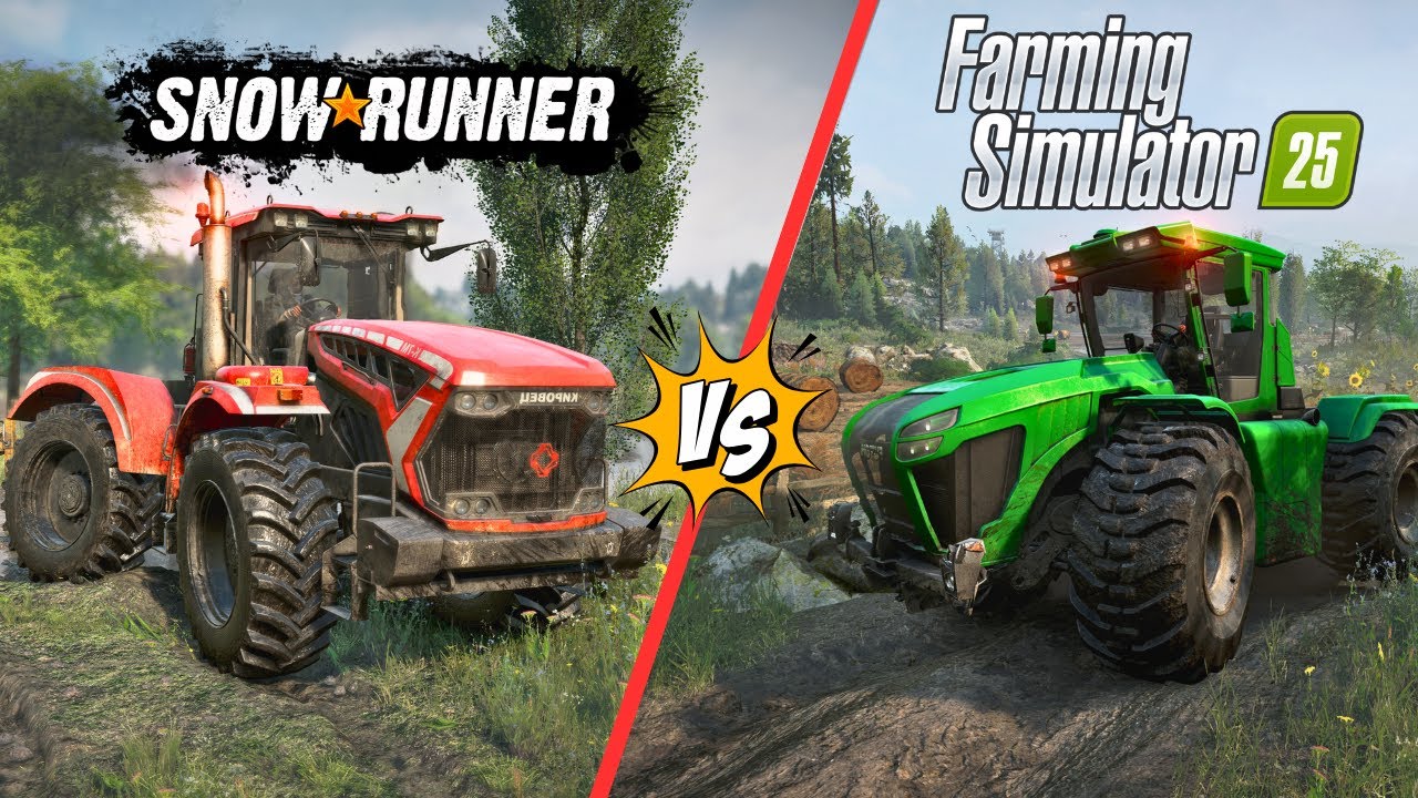 Farming Simulator 2025 vs SnowRunner - Direct Comparison