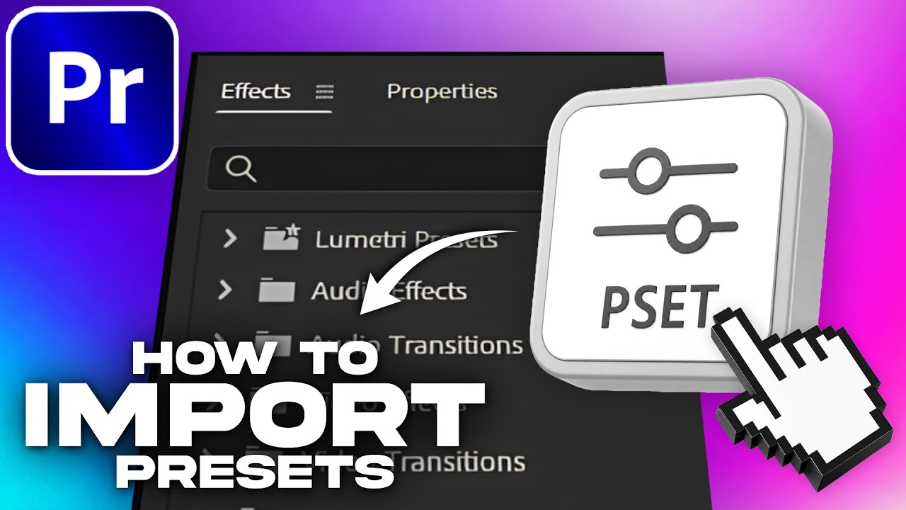 Как импортировать пресеты в Premiere Pro