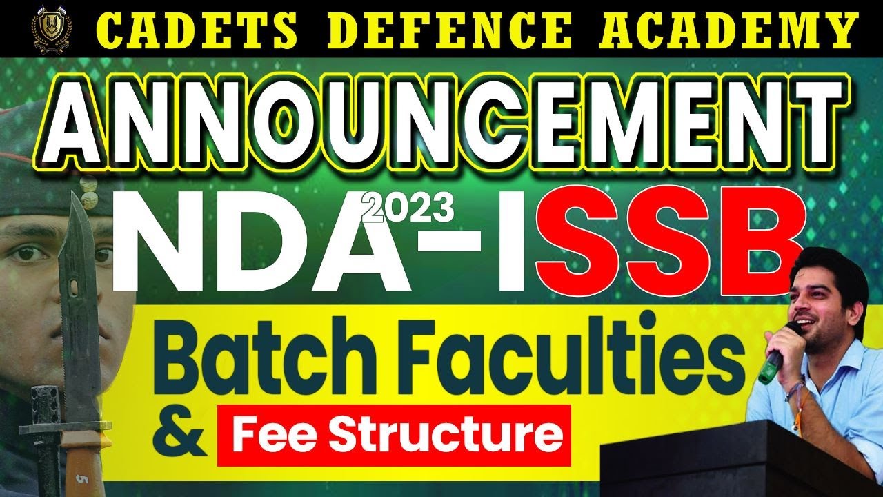 NDA-1 SSB 2023 new Batch announcement by Sanjeev Thakur Sir | NDA-1 Batch faculties & Fee structure