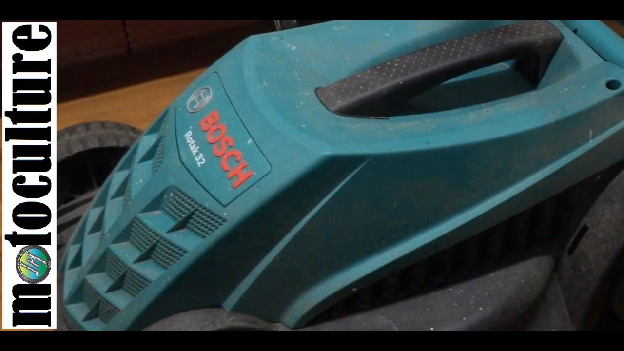 Ma tondeuse électrique tourne et s’arrête * Bosch rotak 32 *