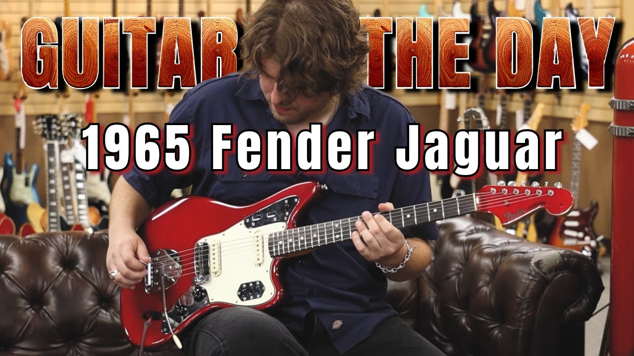 Fender Jaguar Candy Apple Red 1965 года | Гитара дня