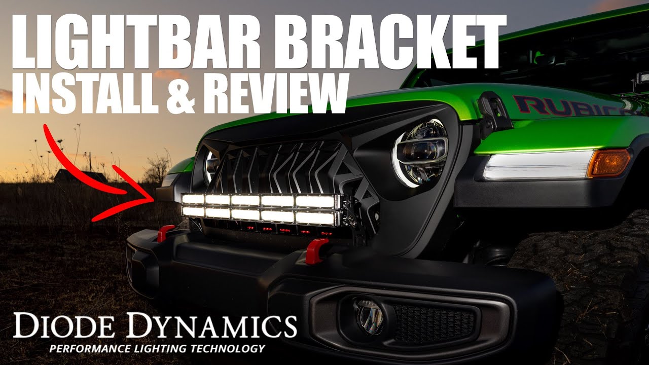 Diode Dynamics Light Bar Bracket Install & Review - Jeep Wrangler JL - Mojito Jeep
