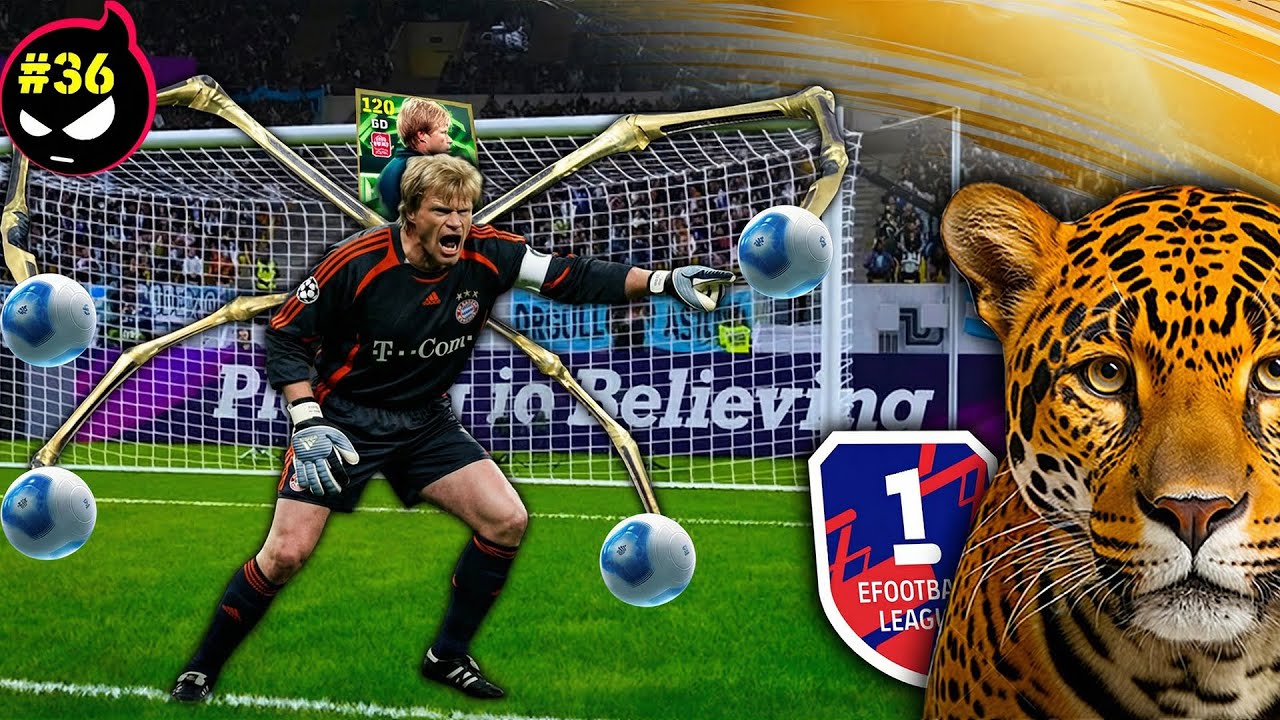 Goleiro do Impossível Oliver Kahn parou o Time de Noob a Global  eFootball 26 Mobile