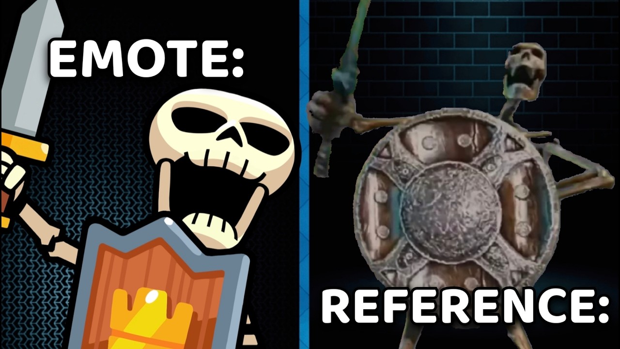 CLASH ROYALE ALL EMOTE REFERENCES.