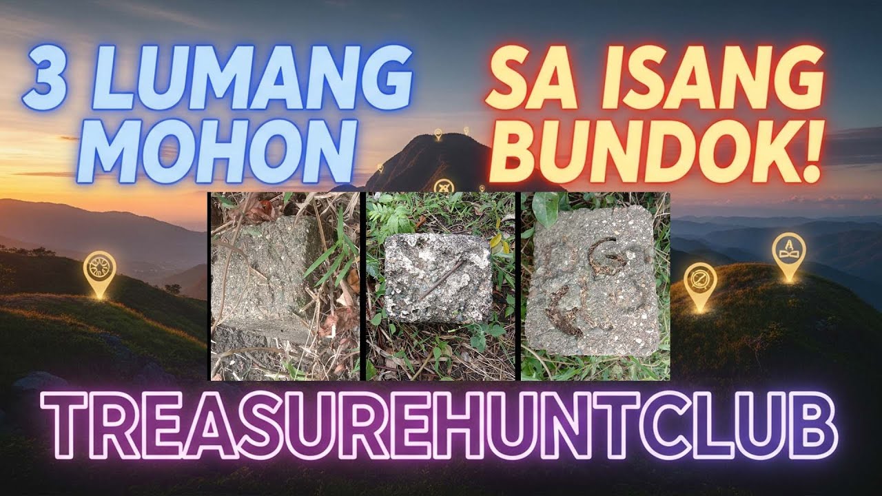 3 mga Mohon Natagpuan sa Isang Bundok Yamashita Treasure Marker