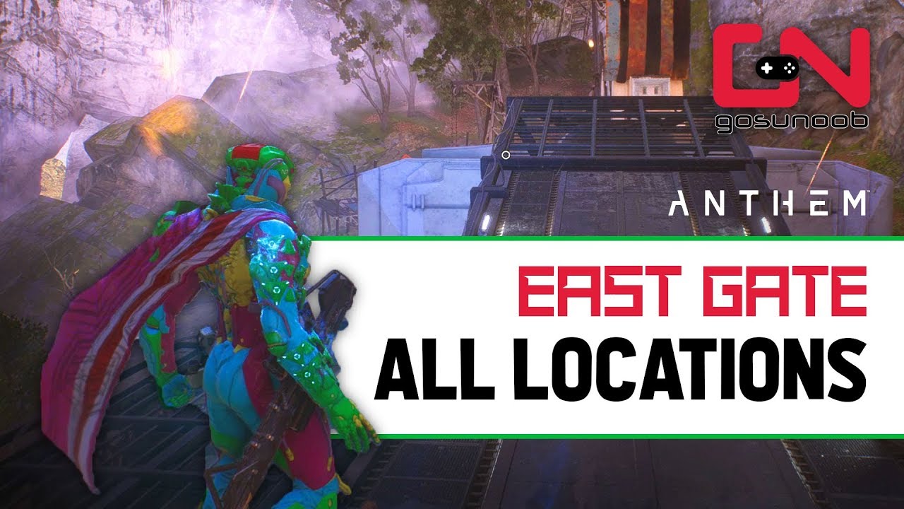 Anthem - East Gate Exploration -All Locations