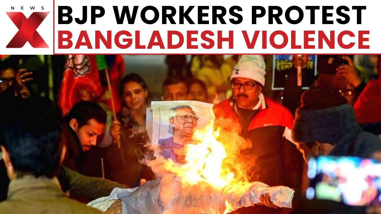 Bangladesh Violence: BJP's Torchlight Protest in Siliguri Against Atrocities on Hindus in Bangladesh