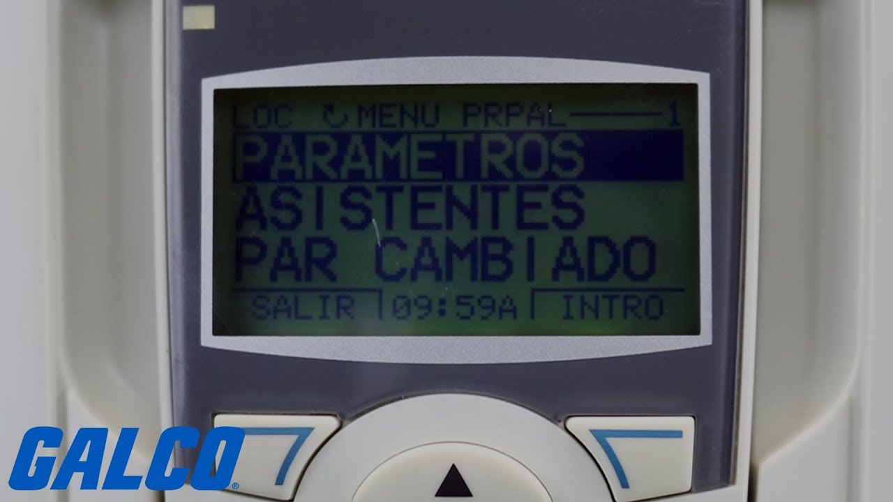 Inicio básico en la unidad de AC ABB ACS550