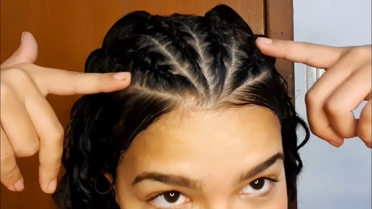 TRANÇA NAGÔ TOPO DA CABEÇA ( FÁCIL )