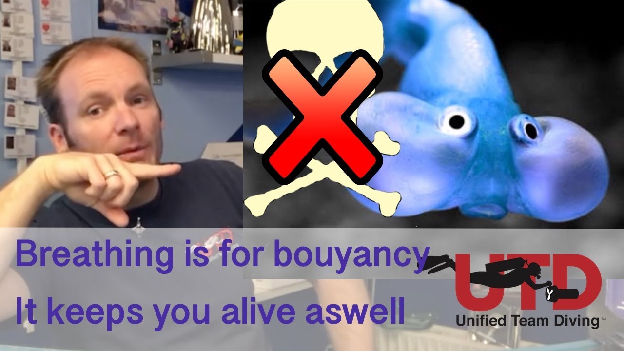 Breathing is for buoyancy, it keeps you alive as an added benefit.