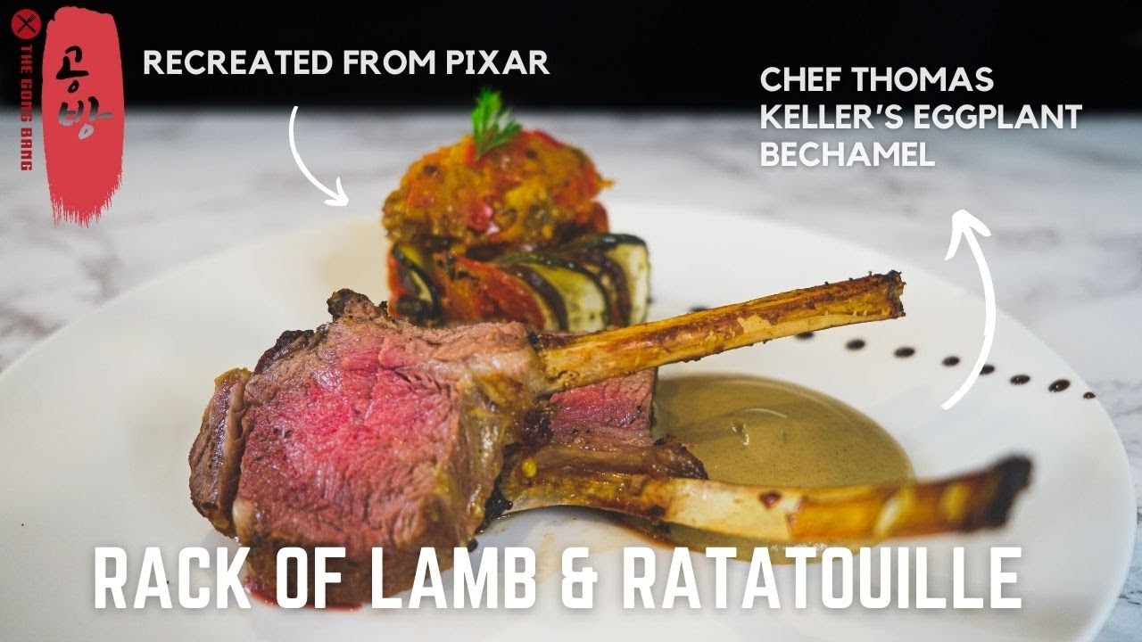 Rack of Lamb, Confit Byaldi From Ratatouille, Charred Eggplant Bechemel | Ratatouille from the movie
