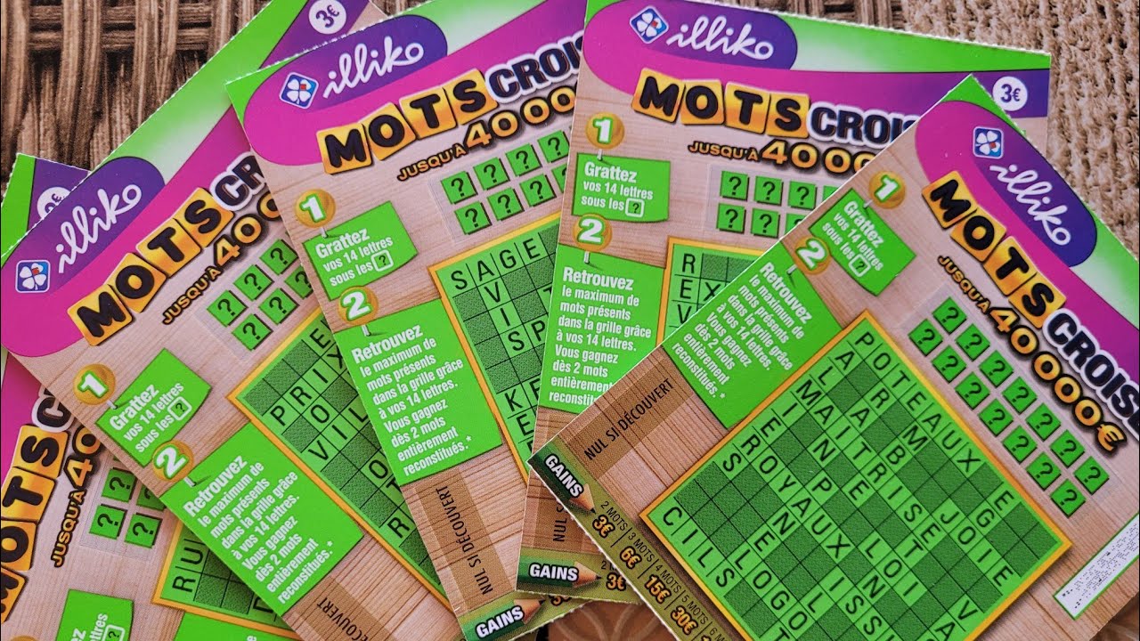 5 mots croisés à 3€ plus bonus 🤞 #grattage #jeu #fdj 🤭🤗😘🤑