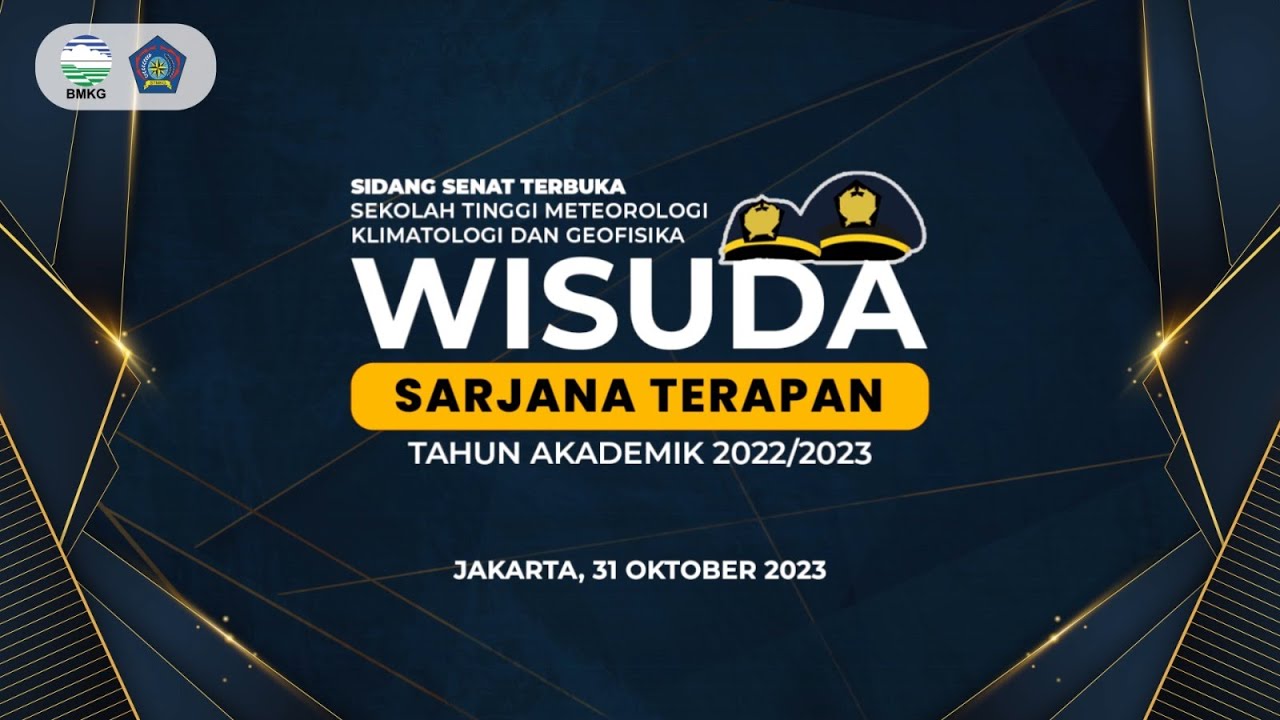 Wisuda Sarjana Terapan STMKG Tahun Akademik 2022/2023