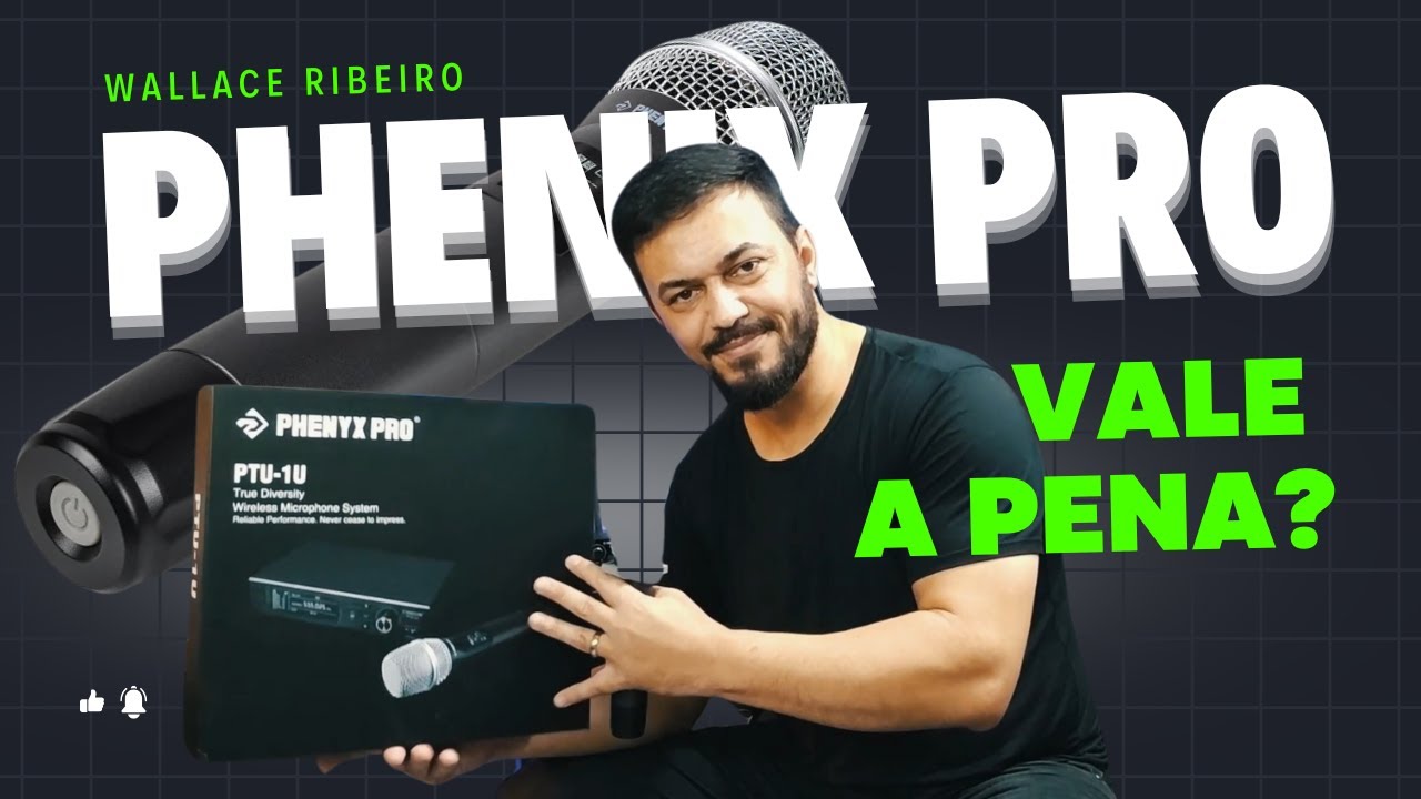 🎤 REVIEW COMPLETO do Microfone Sem Fio Phenyx Pro PTU-1U – VALE A PENA?