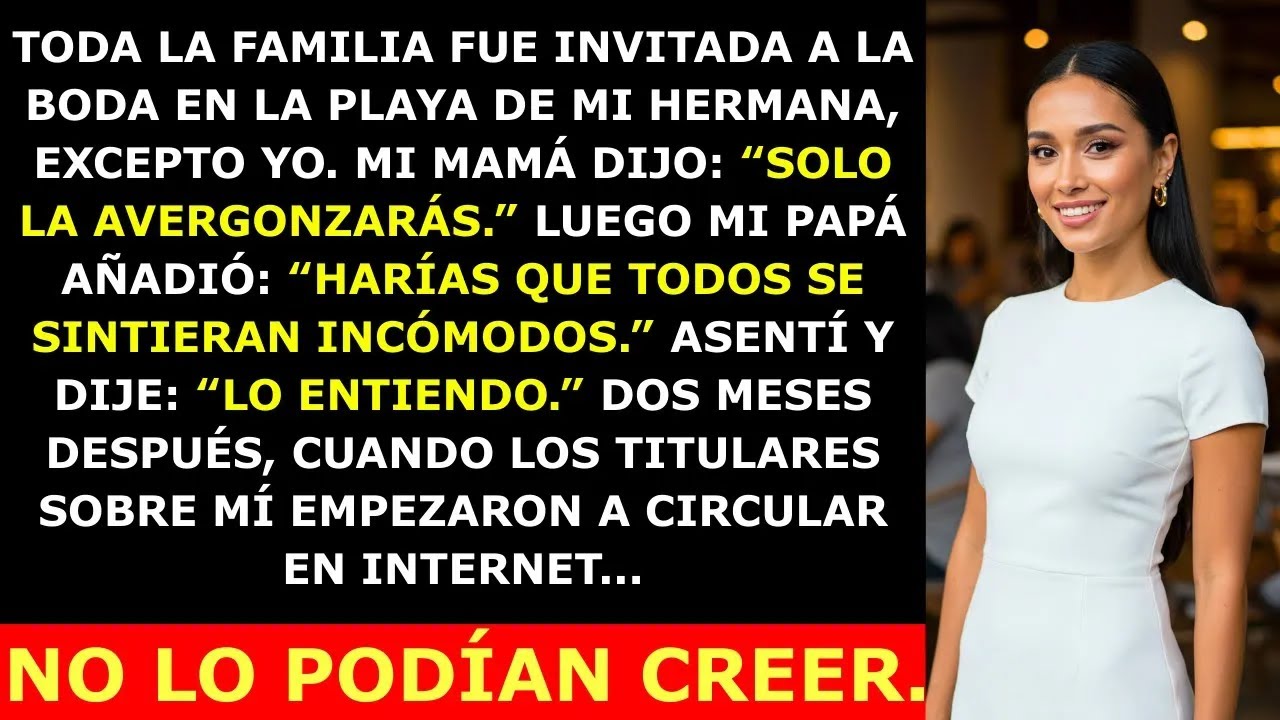 Mamá Dijo Que Arruinaría La Boda De Mi Hermana Y No Me Invitaron — Pero No Tenían Idea De
