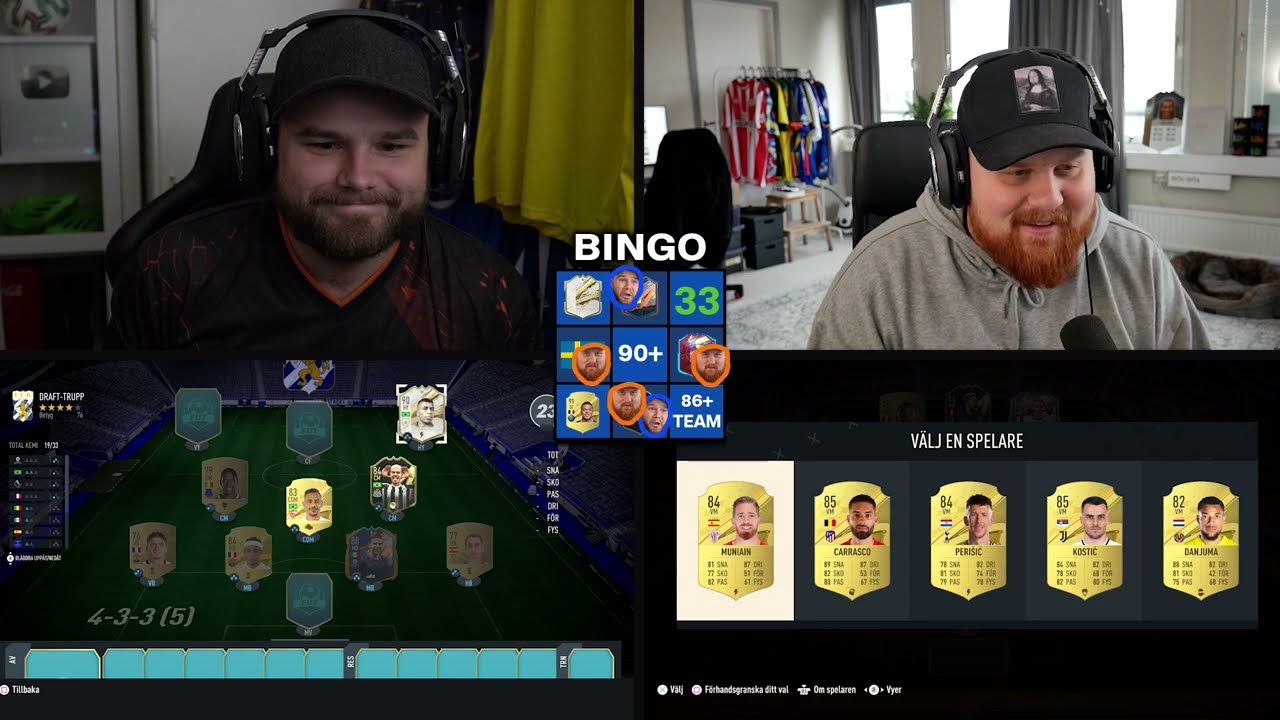 FIFA 23 Draft bingo vs Jonkan