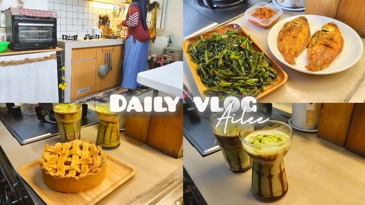  Ibu Rumah Tangga produktif di rumah sederhana | bikin Apple pie | jus Alpukat | home cafe 