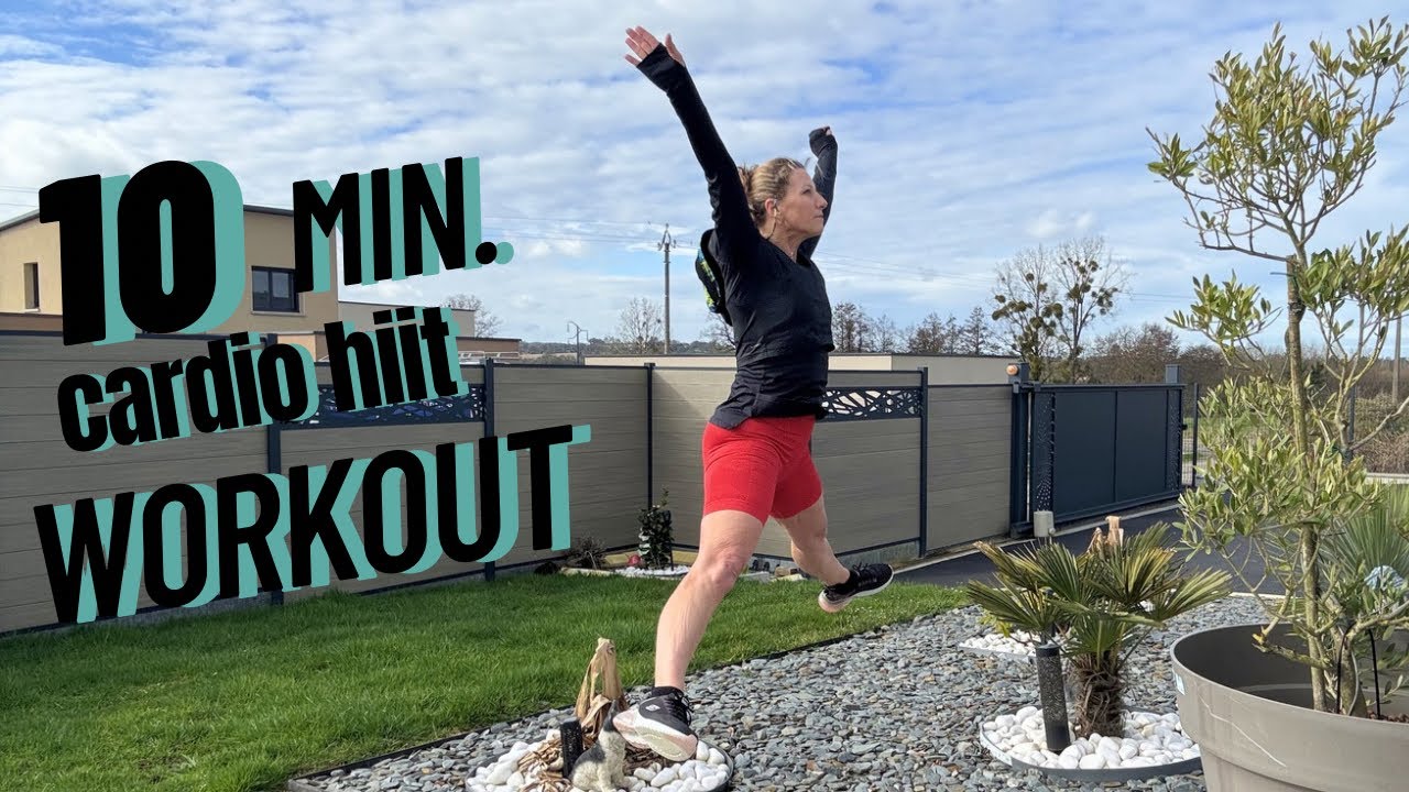 Cardio Hiit workout 10 minutes - brûle graisse express - sans matériel - 