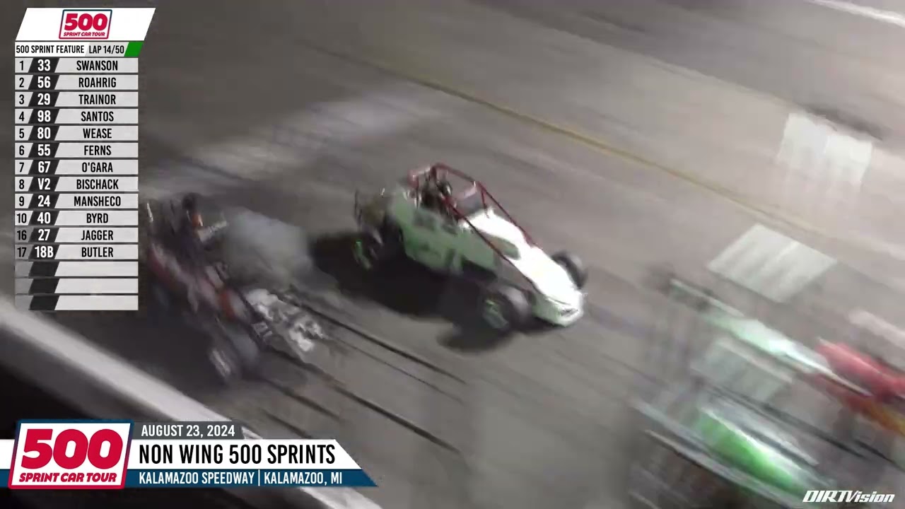500 Sprint Car Tour Feature Highlights I Kalamazoo Speedway 8.23.24