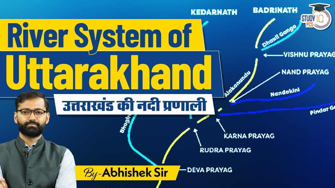 UKPSC 2024 | River Systems of Uttarakhand | By Aabhishek Sir | StudyIQ PCS