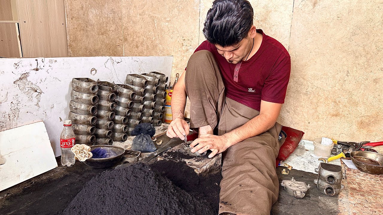 Molding of handmade silver ring : Ring making 💍🇮🇷😍