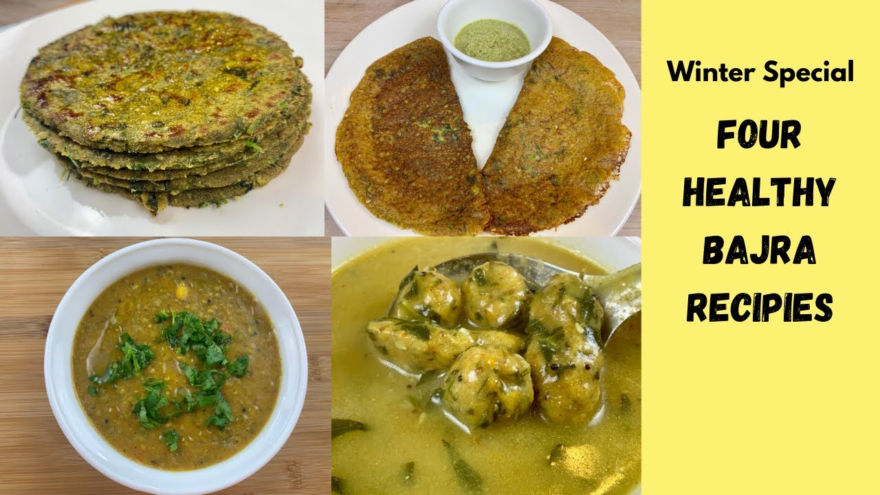 4 Healthy Bajra Recipes For Weight Loss | Pearl Millet Indian Recipes | Millet Gluten-Free Recipes