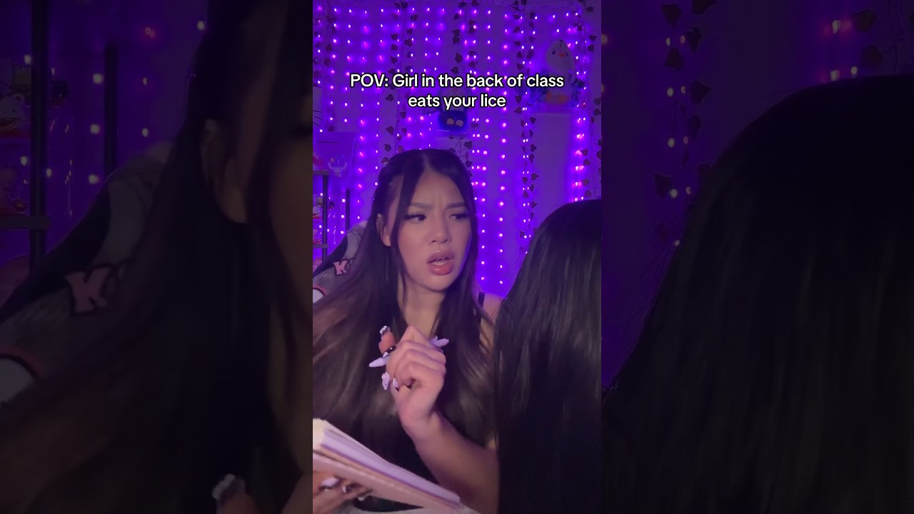 POV: Girl in the back of the class eats your lice #shorts #asmr