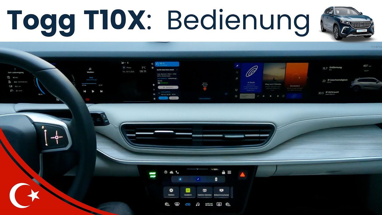 TOGG T10X Software & Bedienung – Stand 11/2025 UND was sich seit dem Update verändert hat