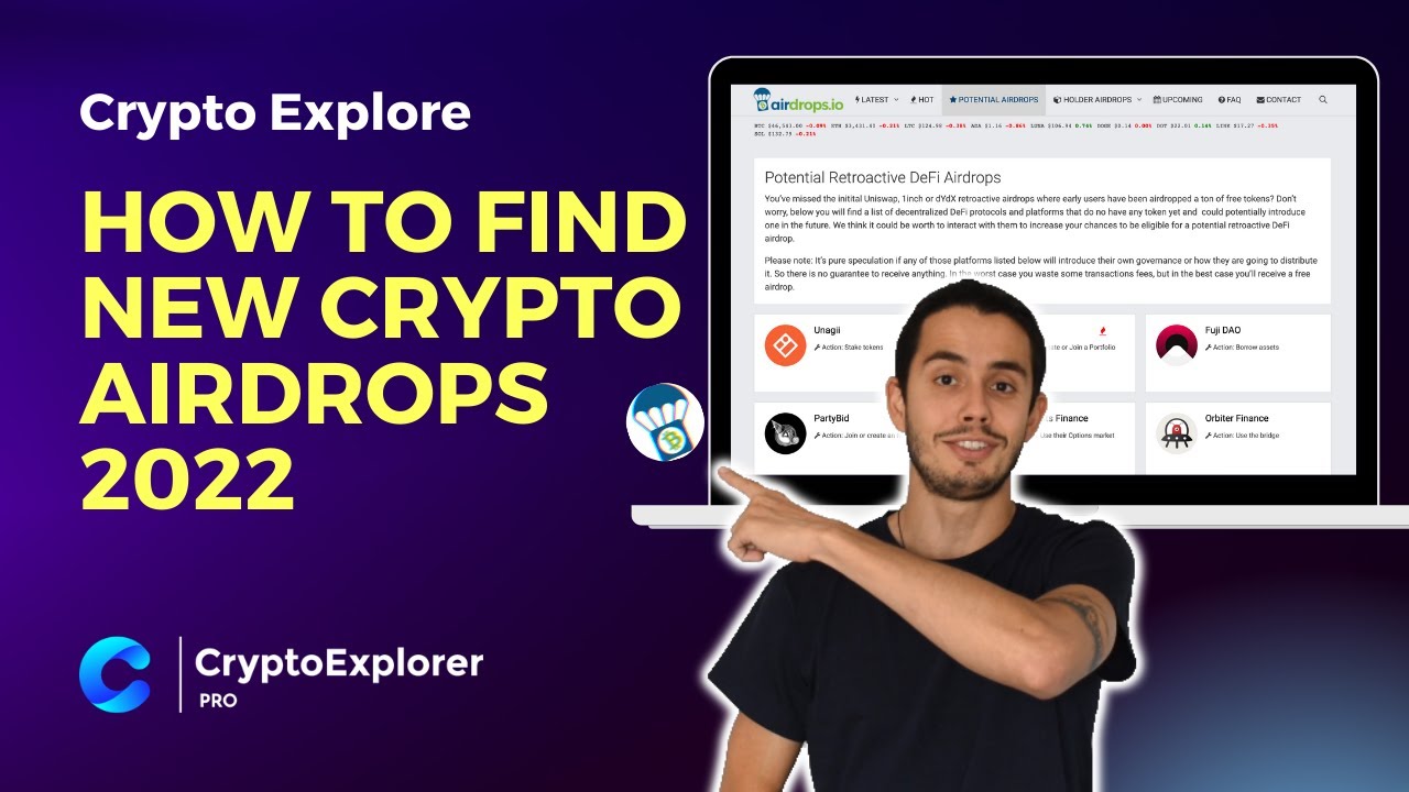 Airdrops.io and CoinMarketCap - How to Find New Crypto Airdrops 2022 - Earn Free Crypto