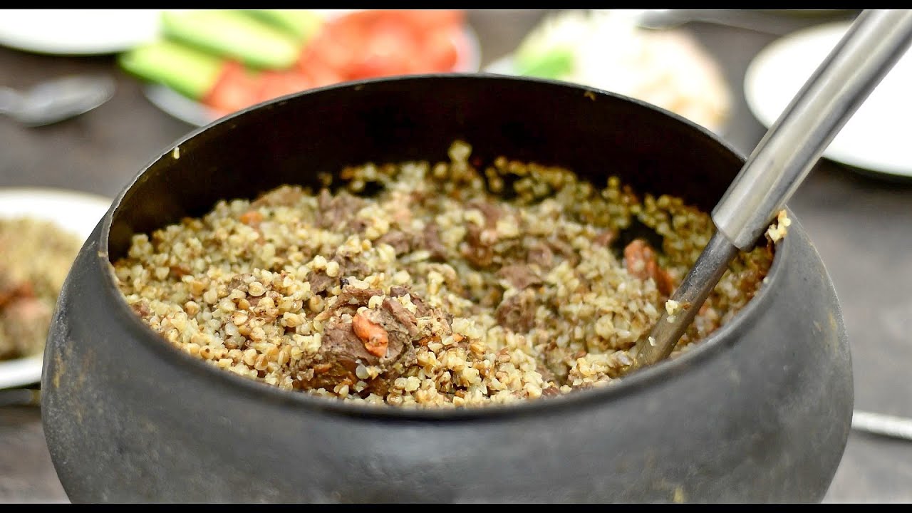 Гречка с Мясом в чугунке! Солдатская каша! В Русской Печке!