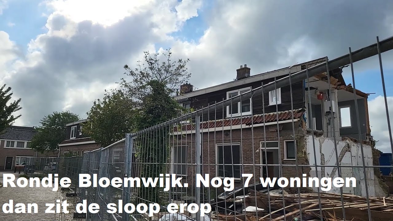 Rondje Bloemwijk. Nog 7 woningen dan zit de sloop erop