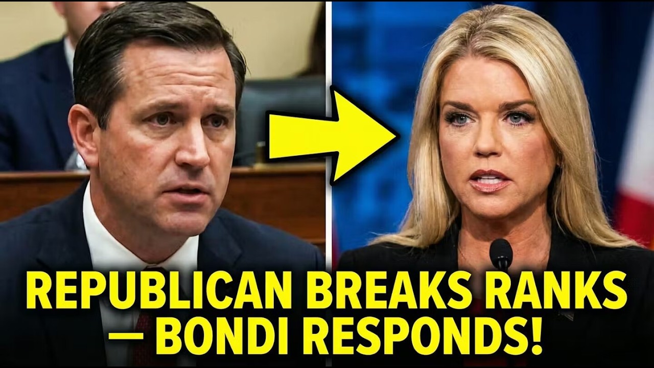 A Republican Just Broke Ranks And Bondi's Response Was Immediate!