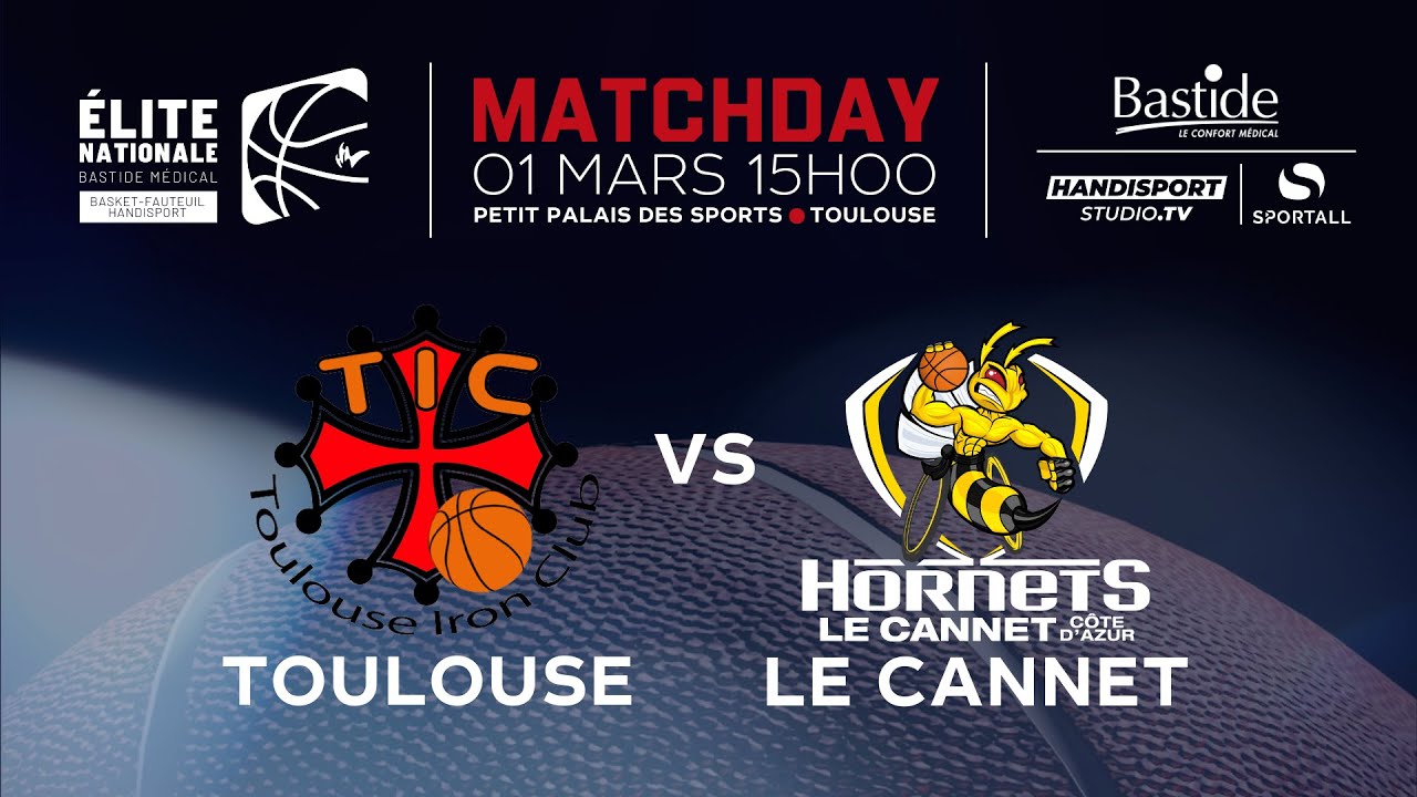 BASKET FAUTEUIL ELITE NATIONALE : TOULOUSE VS HORNETS LE CANNET 01-03-2025