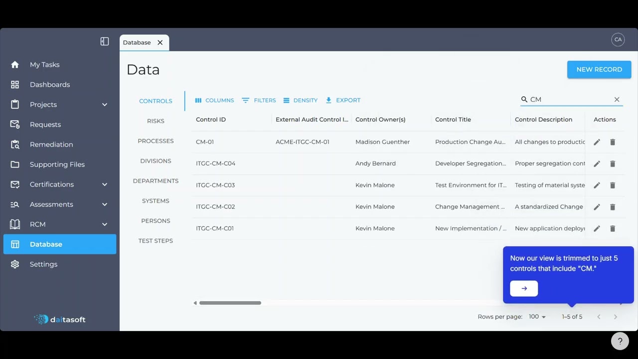 daitaGRC Training 9.1 -  Database Modules