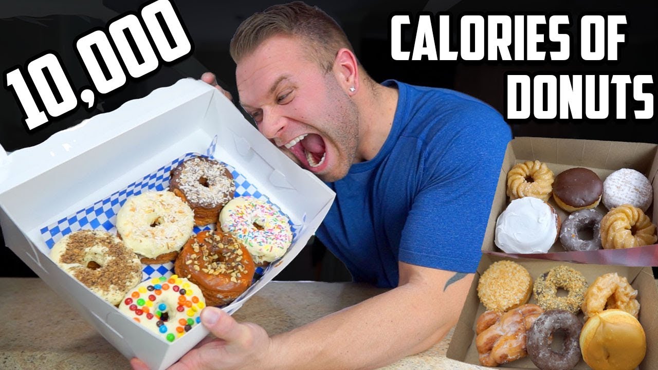 10,000 Calorie Dompierre Donut Challenge | Cheat Day | Johnny The Food Junkie