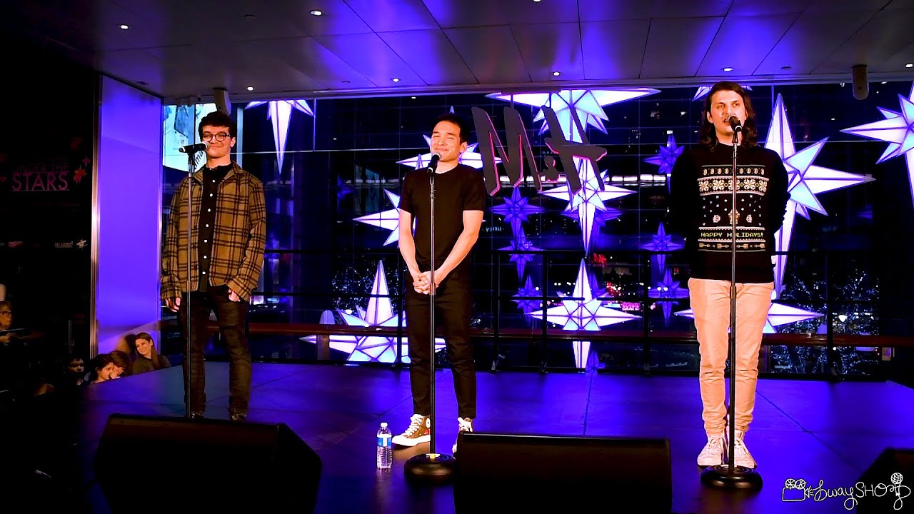 Cast members of Dear Evan Hansen performs 