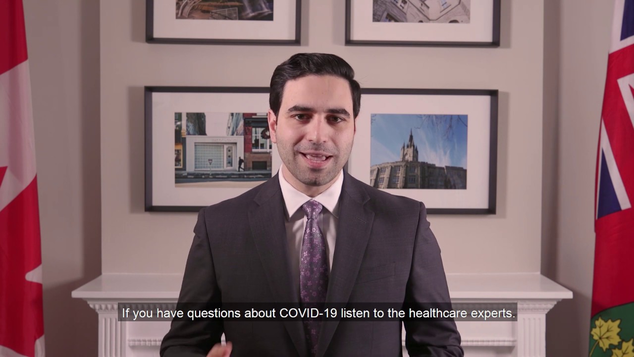 COVID-19 Message - Peter Fragiskatos (M.P., London North Centre)