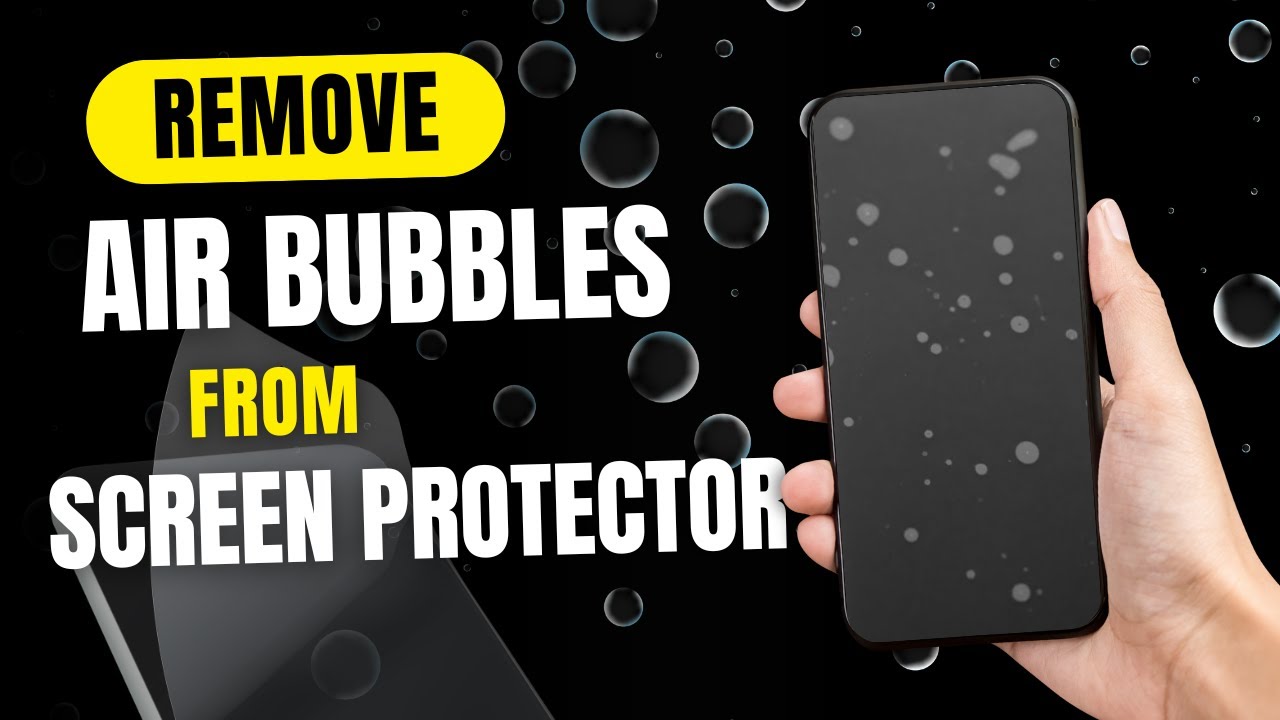 How to Remove Air Bubbles from a Screen Protector Without Replacing It