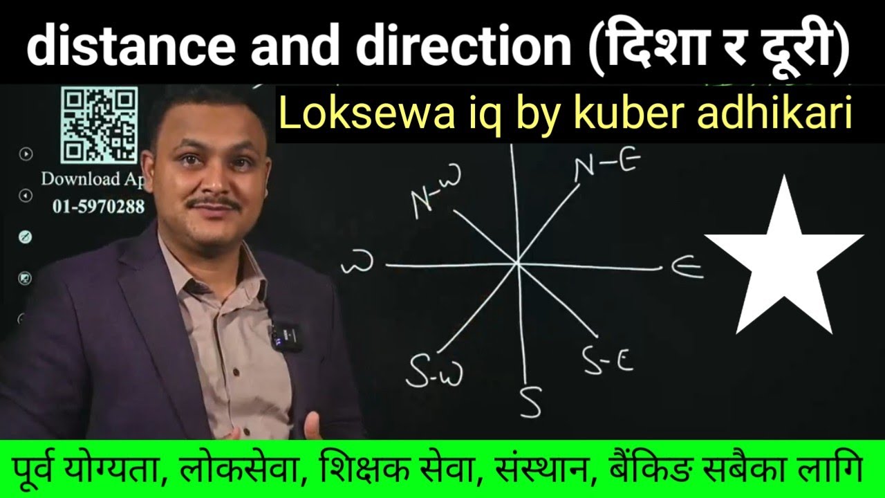 distance and direction by kuber adhikari || loksewa iq दिशा र दूरी कुबेर अधिकारी | loksewa tayari 