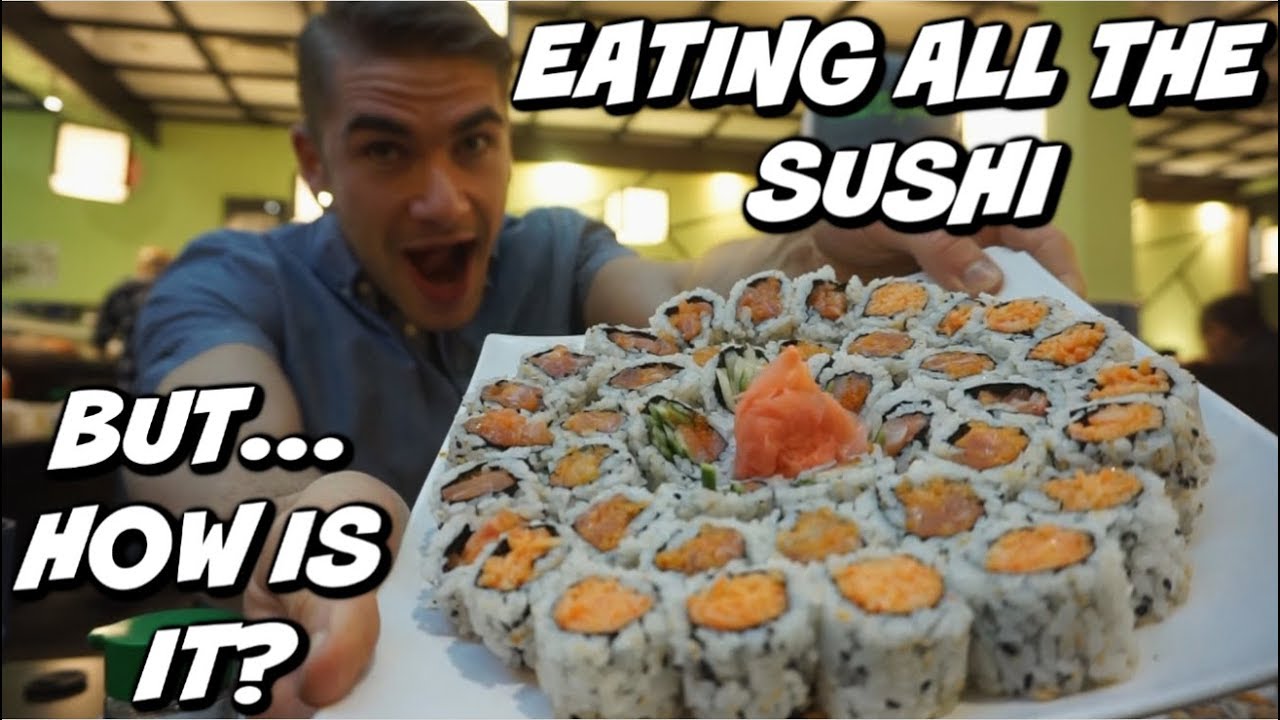 ALL YOU CAN EAT SUSHI VS COMPETITIVE EATER | TORONTO'S CHEAPEST AYCE SUSHI | Sushi Review & Mukbang