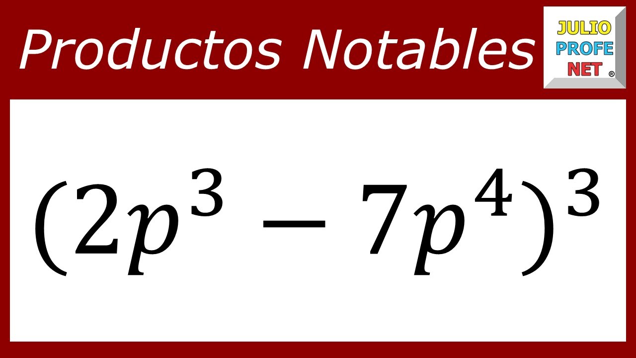 Productos notables: binomio al cubo | Ej. 4 #julioprofe