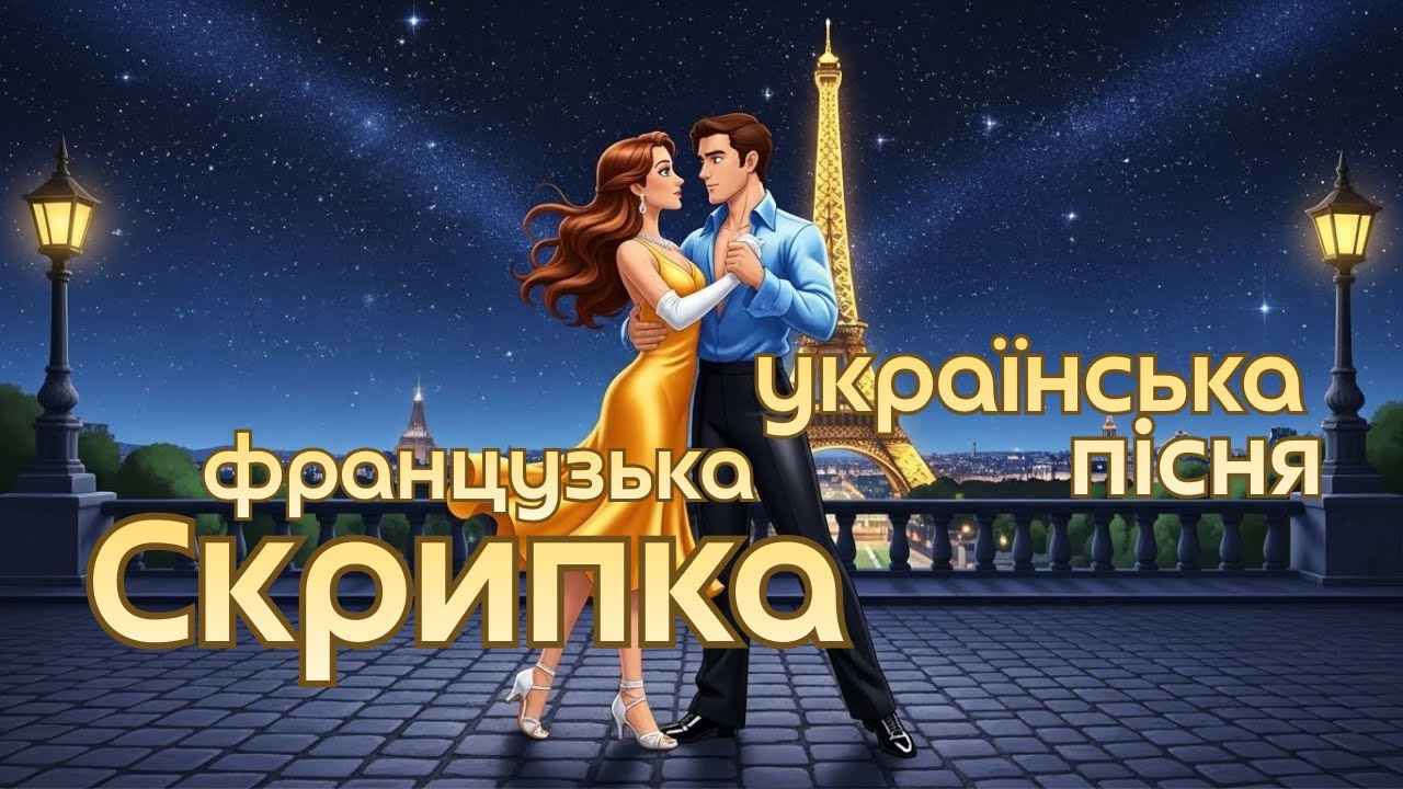 Українська пісня у французькому стилі з акордеоном і скрипкою/Ukrainian song with accordion & violin