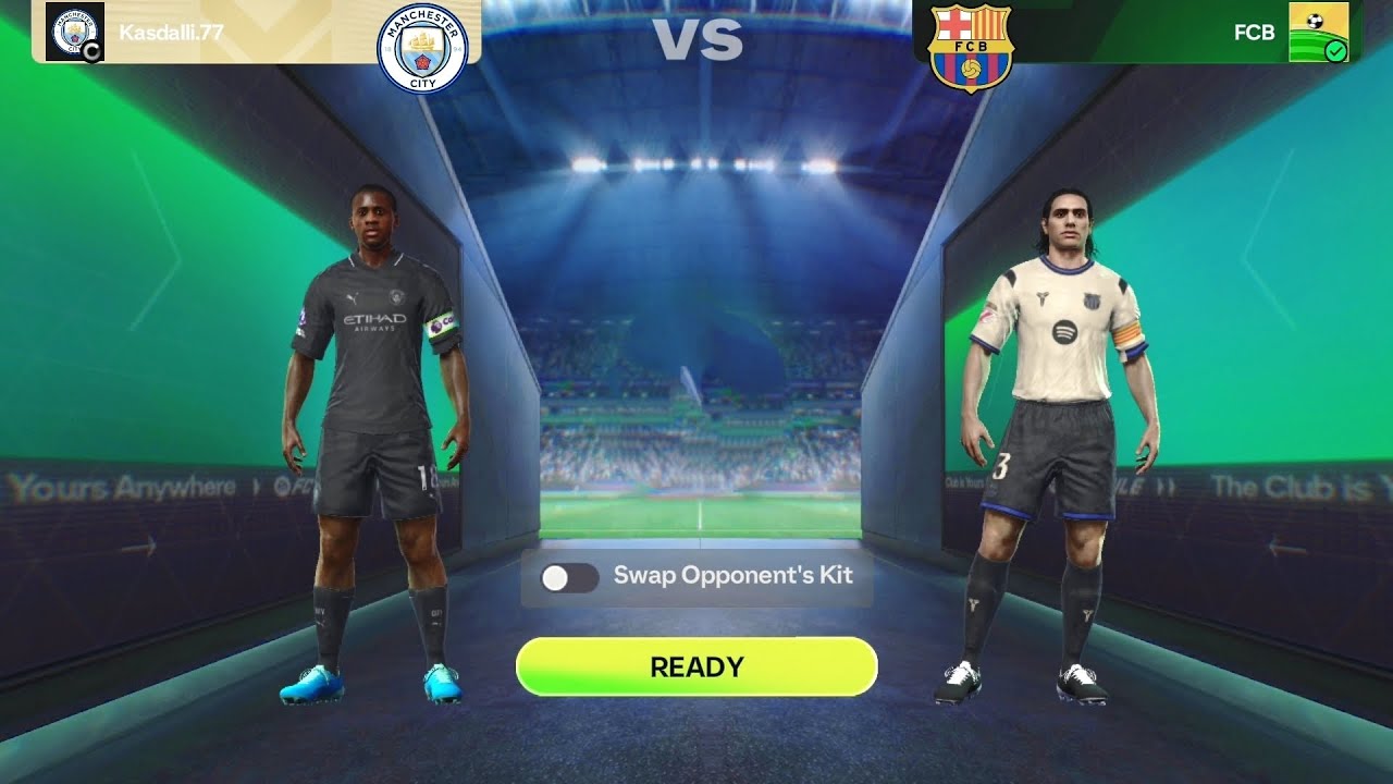 فيفا موبايل | مباراة مانشستر سيتي ضد برشلونة | تعليق فارس عوض