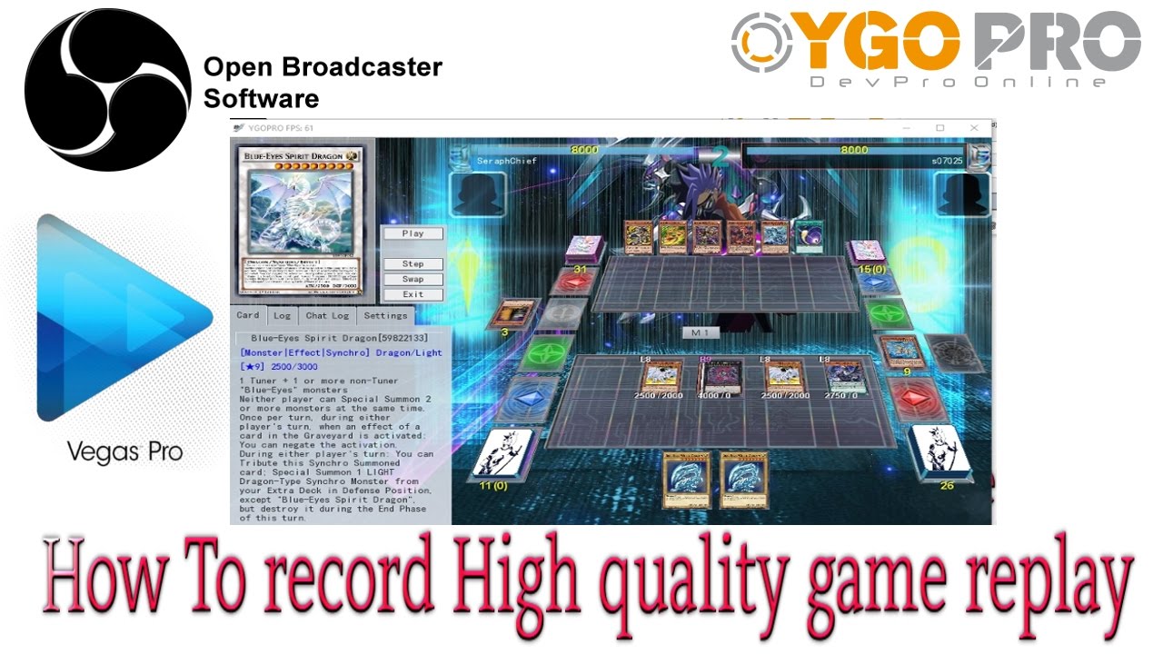 How To Record High Quality Ygopro/Devpro Replays