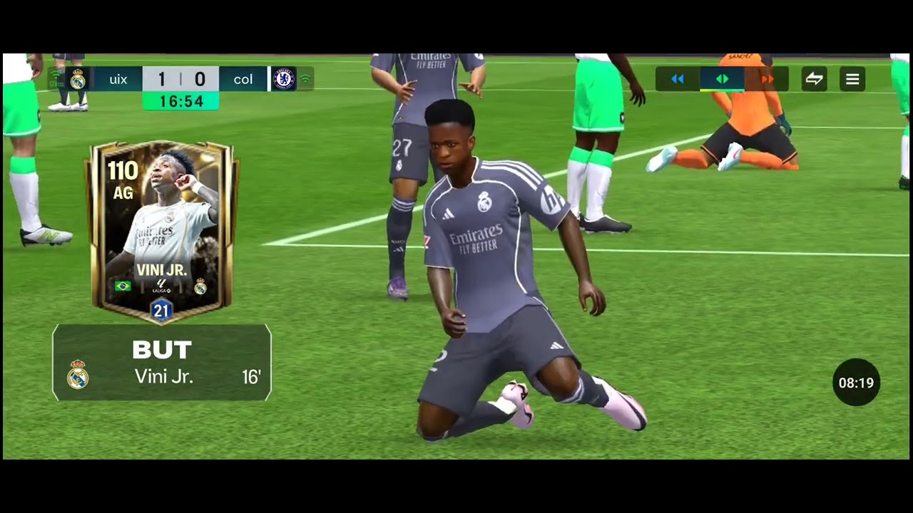 Je joue a fc mobile 