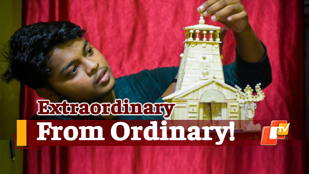 Odisha Youth Builds Miniature Replica Of Kedarnath Temple With Ice Cream Sticks | OTV News