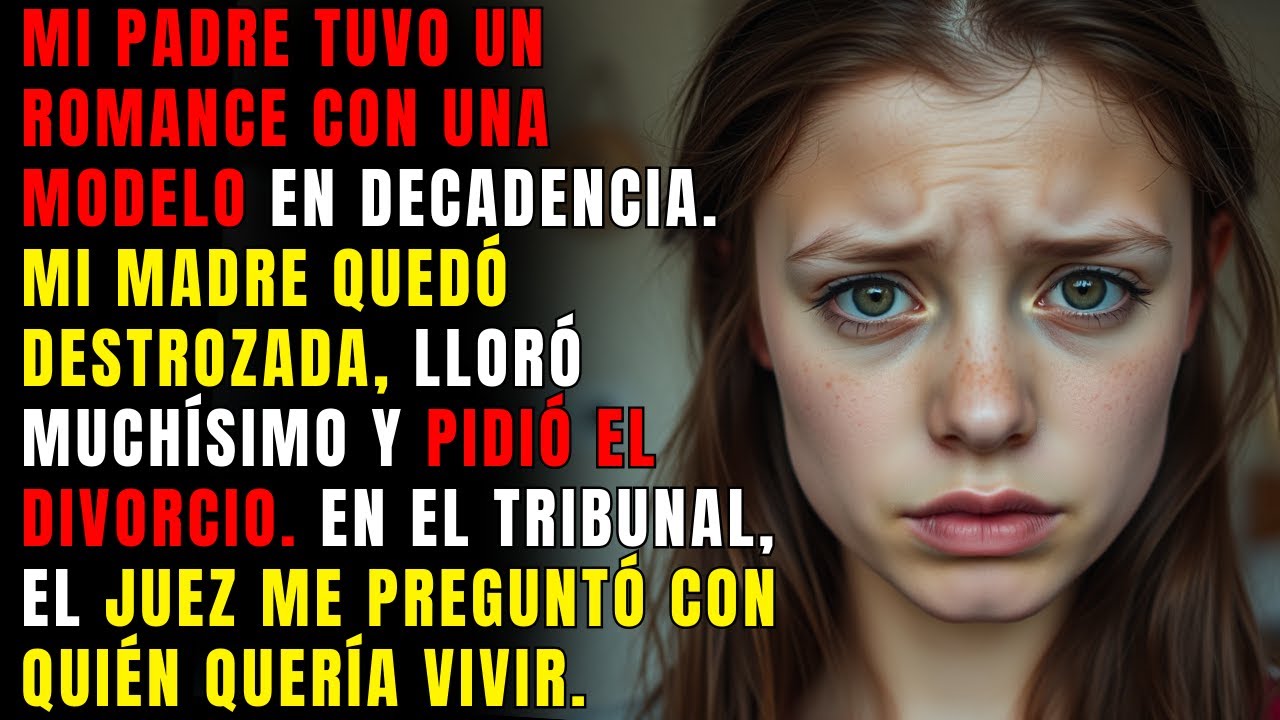 MI PADRE TUVO  UN ROMANCE CON UNA MODELO EN DECADENCIA. MI MADRE QUEDÓ DESTROZADA, LLORÓ MUCHÍSIMO Y
