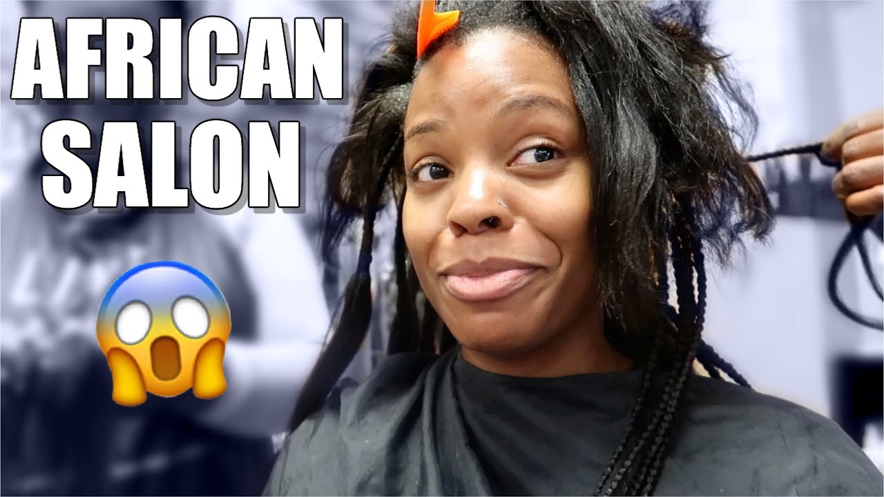 Come With Me To Get Box Braids || FIRST TIME At A African Braiding Shop!