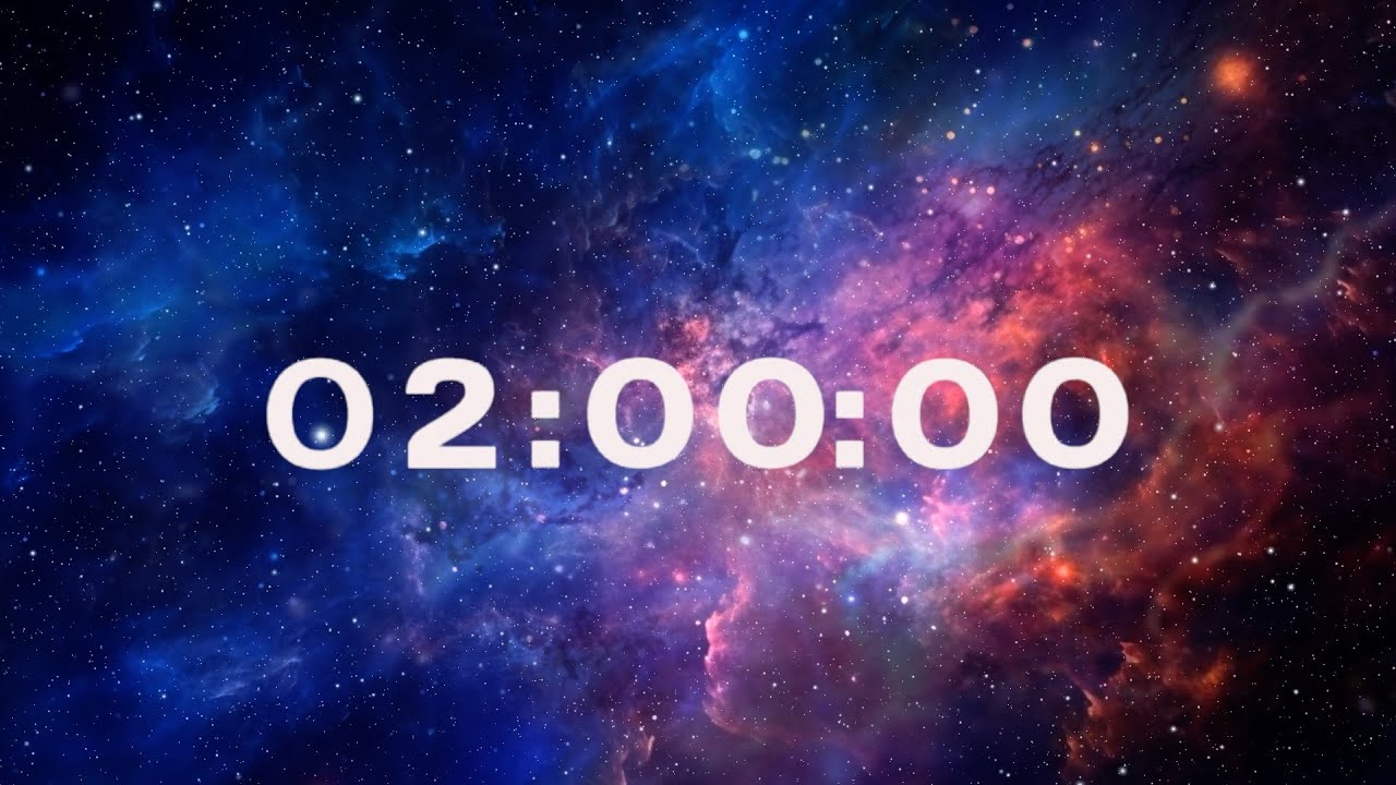 2 Hour Pomodoro Timer (25/5) | Space Background | Focus & Study
