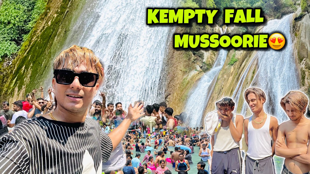 Kempty Falls me doobne se bache 😳 Barf Jesa pani Me nhaye || PURI MUSSORIE SCOTY PR GHUME 🌟